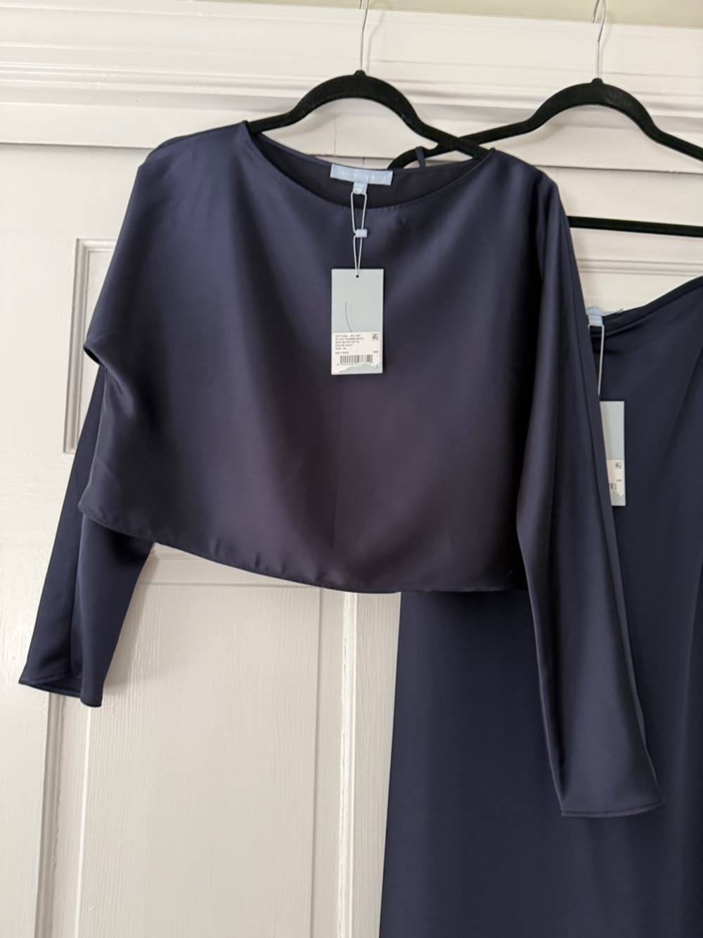 ANTONIO MELANI Navy Two-Piece Long Sleeve Set - Picture 5 of 6